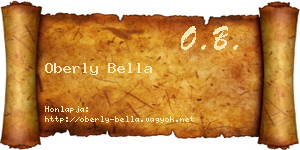 Oberly Bella névjegykártya